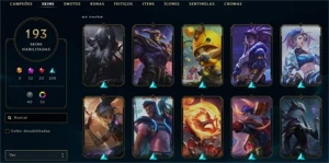 Conta de LOL Muitas Skins - League of Legends