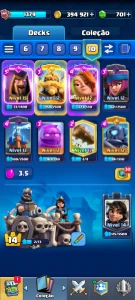 Conta Clash Royale 8k+ troféus | 6 evoluções | quase cole