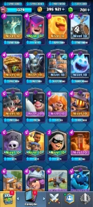 Conta Clash Royale 8k+ troféus | 6 evoluções | quase cole