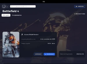 Conta Origin com Battlefield 1, 4 e 5