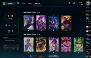 CONTA LOL DESDE 2014  - PLATINA 5 - 101 SKINS - LEVEL 90 - League of Legends