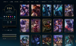 Conta De Lol Ex Mestre Com 194 Skins - League of Legends