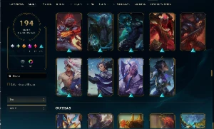 Conta De Lol Ex Mestre Com 194 Skins - League of Legends