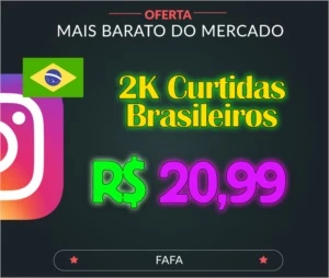 250 Curtidas Instagram Brasil por R$ 3,99! Entrega Rápida! - Redes Sociais