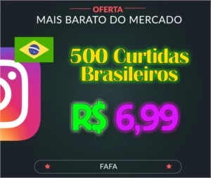 250 Curtidas Instagram Brasil por R$ 3,99! Entrega Rápida! - Redes Sociais