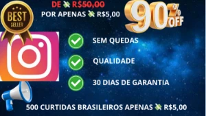 [Promoção] 1000 Curtidas Brasileiras Instagram - Redes Sociais