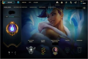 LEAGUE OF LEGENDS - LOL - CONTA PRATA 1 62 SKINS