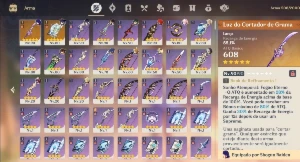 Conta Genshin, Com 12 Pernsonagens 5 Estrela, Raiden+Arma As - Genshin Impact