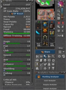 EK Level 257 Honbra + MAKERS - Tibia