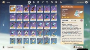 CONTA GENSHIN AR 48 COM DILUC C2,XIAO,KEQING,ALBEDO+ATLAS - Genshin Impact