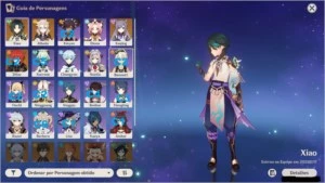 CONTA GENSHIN AR 48 COM DILUC C2,XIAO,KEQING,ALBEDO+ATLAS - Genshin Impact