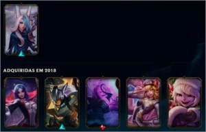 Conta de lol com mais de 300 R$ em skins + conta do valorant - League of Legends