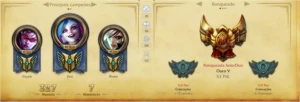 Vendo acc Gold 5 muitas skins - League of Legends LOL