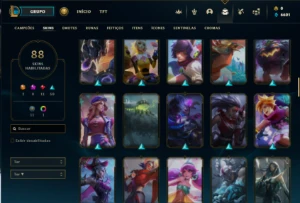 Conta lol plat 3 mtas skins - League of Legends