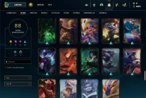 Conta lol plat 3 mtas skins - League of Legends