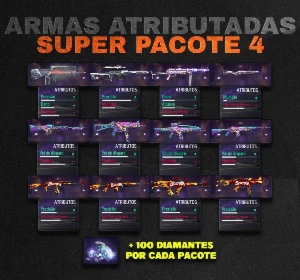 Armas Atributadas Free Fire - Ump E Xm8 Roubadas!