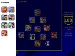 Conta efootball mobile com vários lendários + 2kk de GP - eFootball PES