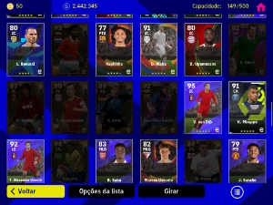 Conta efootball mobile com vários lendários + 2kk de GP - eFootball PES