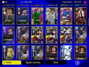 Conta efootball mobile com vários lendários + 2kk de GP - eFootball PES