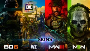 skins da franquia call of duty (COD), warzone, mw3, bo6