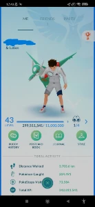 Conta lvl 43 com xp para o 50 - Pokemon GO