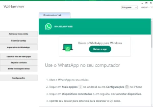 WAHammer - Múltiplas contas do WhatzApp + Aquecedor de conta - Softwares e Licenças