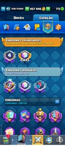 Conta Clash Royale > 10K De Troféus + 713 gemas