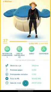 Conta Pokemon Go lvl 37 - Pokémon