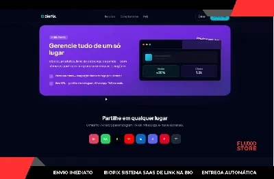 Biopix – Sistema Saas C/ Codigo-Fonte Incluso - Sites, Lojas e Sistemas Prontos Sites e Scripts