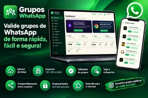 Sistema de Validação e Gestão de Grupos  [conteúdo removido] App - Sites, Lojas e Sistemas Prontos Sites e Scripts