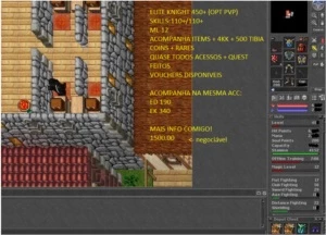 OPTIONAL PVP - EK 450+ + EK 340 + ED 190 - Tibia