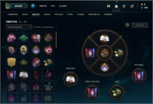 Conta ouro 1 barata com 8 skins e 38 champs - League of Legends LOL