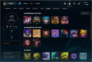 Conta ouro 1 barata com 8 skins e 38 champs - League of Legends LOL
