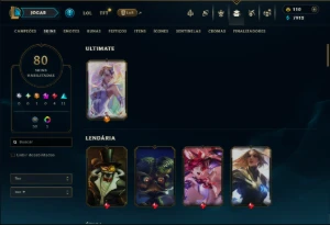 Bronze 4 com 140 Champs e 80 Skins +1 Rara ( JG / MID / SUP) - League of Legends LOL