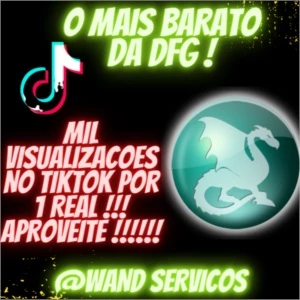 PROMOCAO ! 1k DE VISUALIZACOES TIKTOK POR 1 REAL !!!!!!!!!!! - Redes Sociais