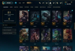 Conta Mestre com 65 Champs e 15 Skins ( 91 PDL ) - League of Legends LOL