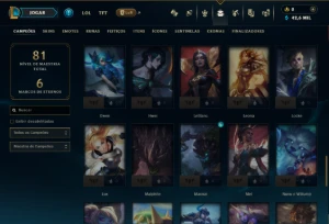 Conta Mestre com 65 Champs e 15 Skins ( 91 PDL ) - League of Legends LOL