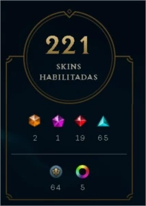 Conta de lol, unico dono, email, 6 anos de acc 200 skins+ - League of Legends