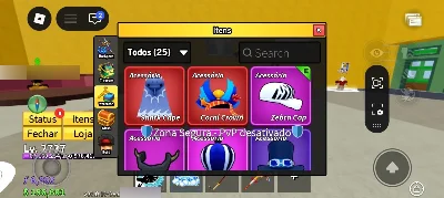 Conta com vários itens no blox fruits - Roblox