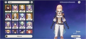 Hutao+Albedo+Jean AR42 sem Login - Genshin Impact