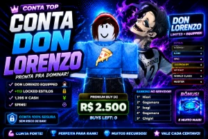 Conta BLUE lock rivals Don lorenzo - Roblox