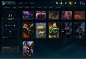 Conta NA - Black Alistar Corki UFO RAMMUS REIS - League of Legends LOL