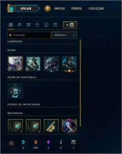 League Of Legends - Cont Prata 4 + 30 Champs + 9 Skins Top LOL