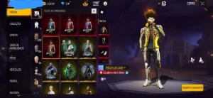 Conta free fire com skins exclusivas todas na descrição