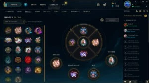 conta lol ex plat4, so 1 game md10, 97champs/25skins/85icons - League of Legends
