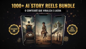 1000+ Reels de Histórias IA Prontos Para Viralizar - Vídeos e Cortes Cortes Virais