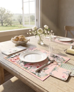 Mesa Coordenada – Kit Selva Tropical Rosa | 36 peças - Artesanato e Personalizados