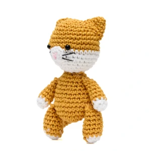 Gatinho Caramelo em Amigurumi - Artesanato e Personalizados