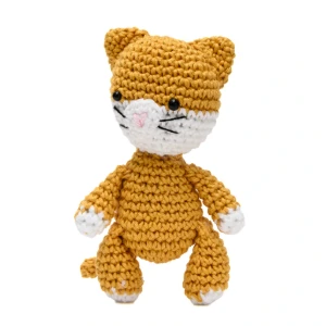 Gatinho Caramelo em Amigurumi - Artesanato e Personalizados