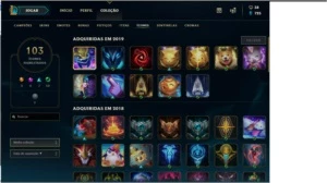 Conta LoL,com varias skins